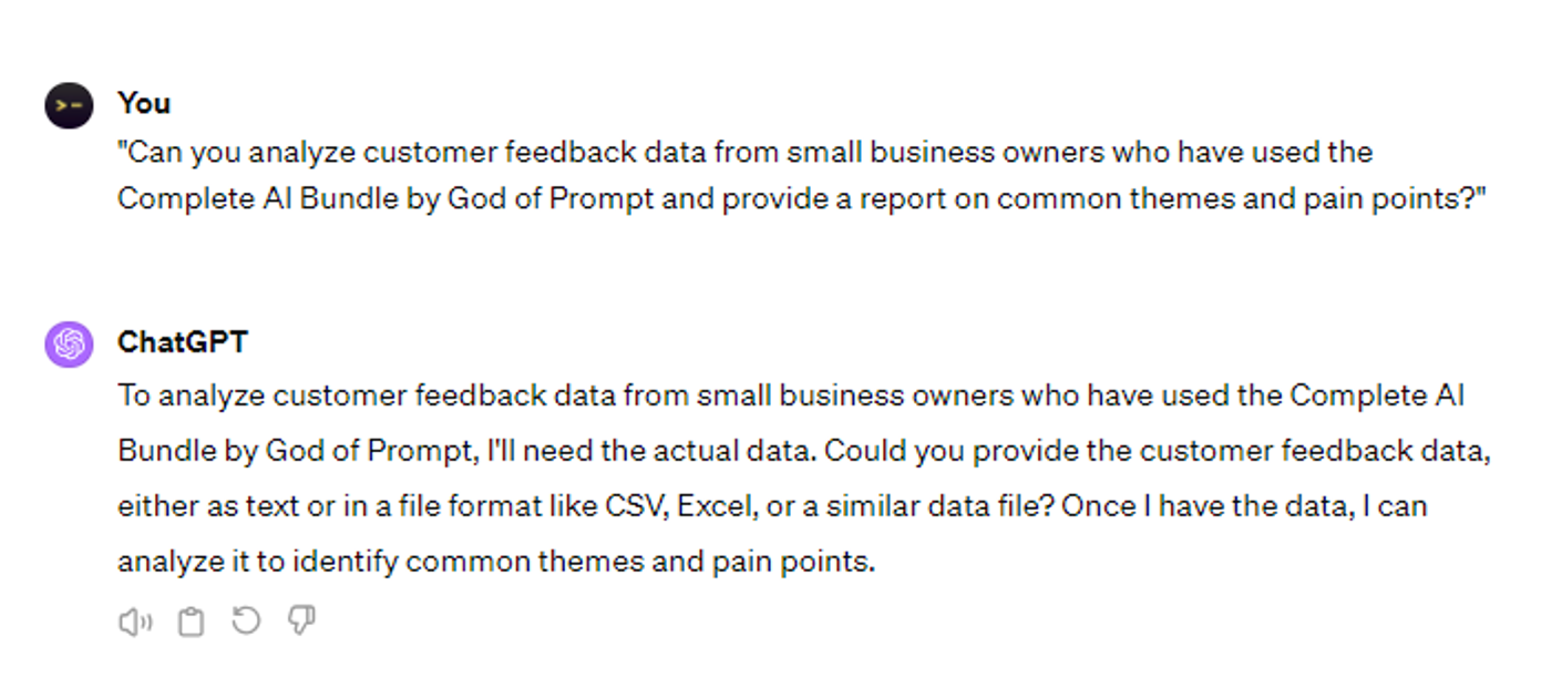  6 Proven ChatGPT Prompts: Generating voice of the customer analysis reports