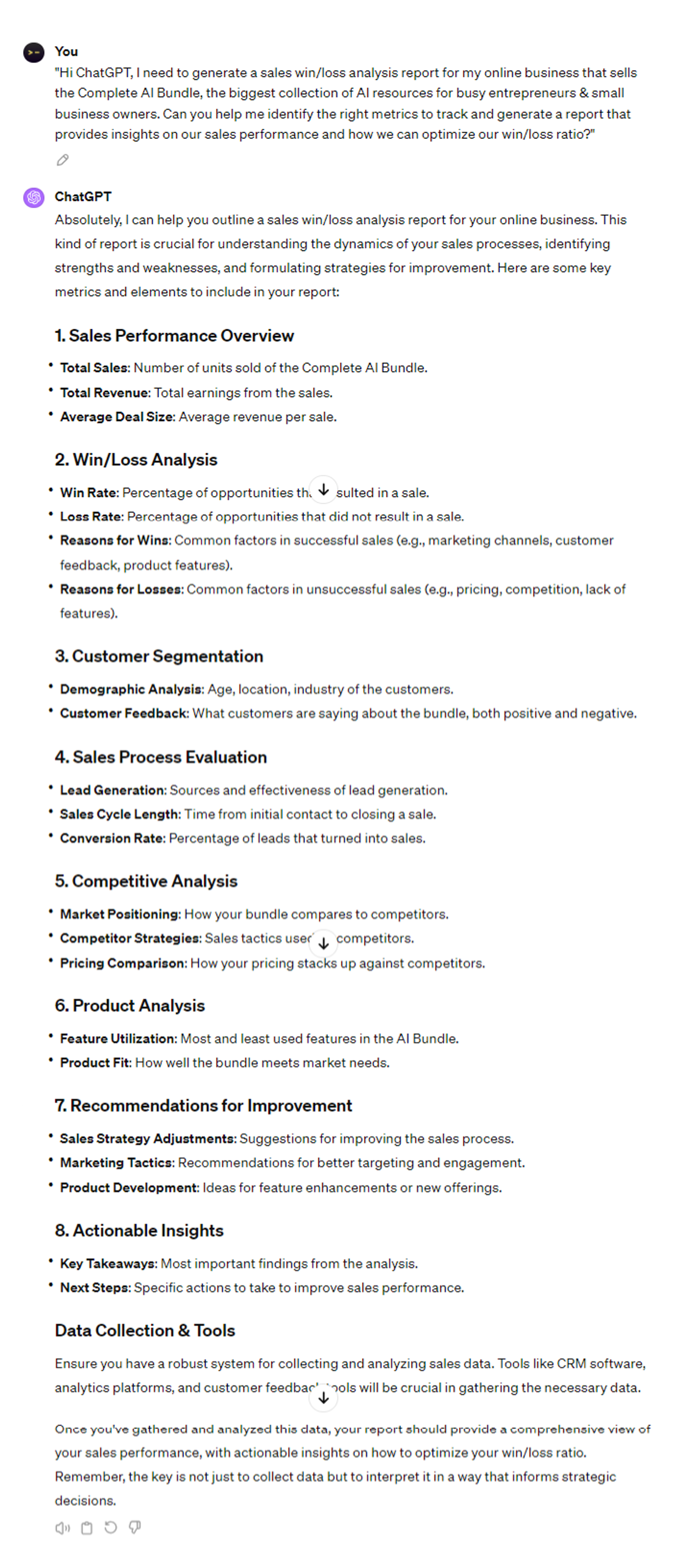 6 Innovative ChatGPT Prompts: Writing competitor analysis reports
