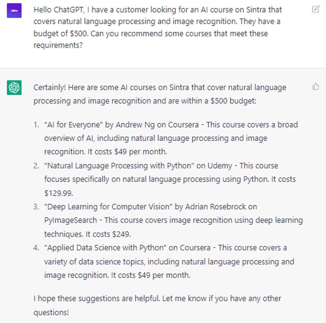  6 Expert ChatGPT Prompts: Providing customized product advice
