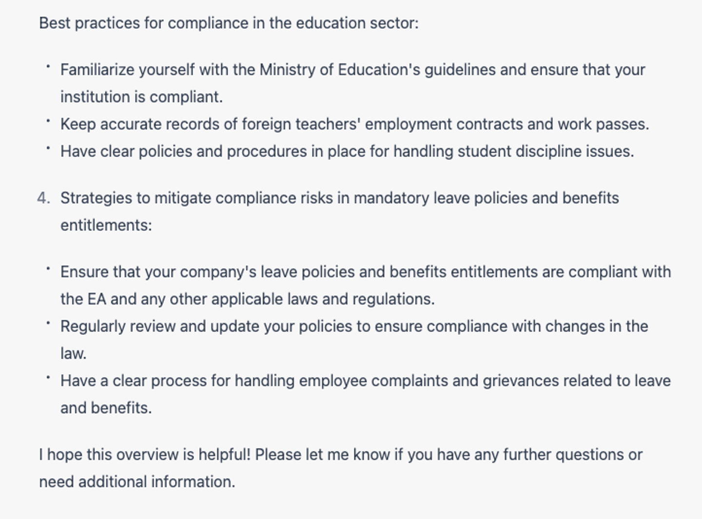  7 Proven ChatGPT Prompts: Conducting global HR compliance audits