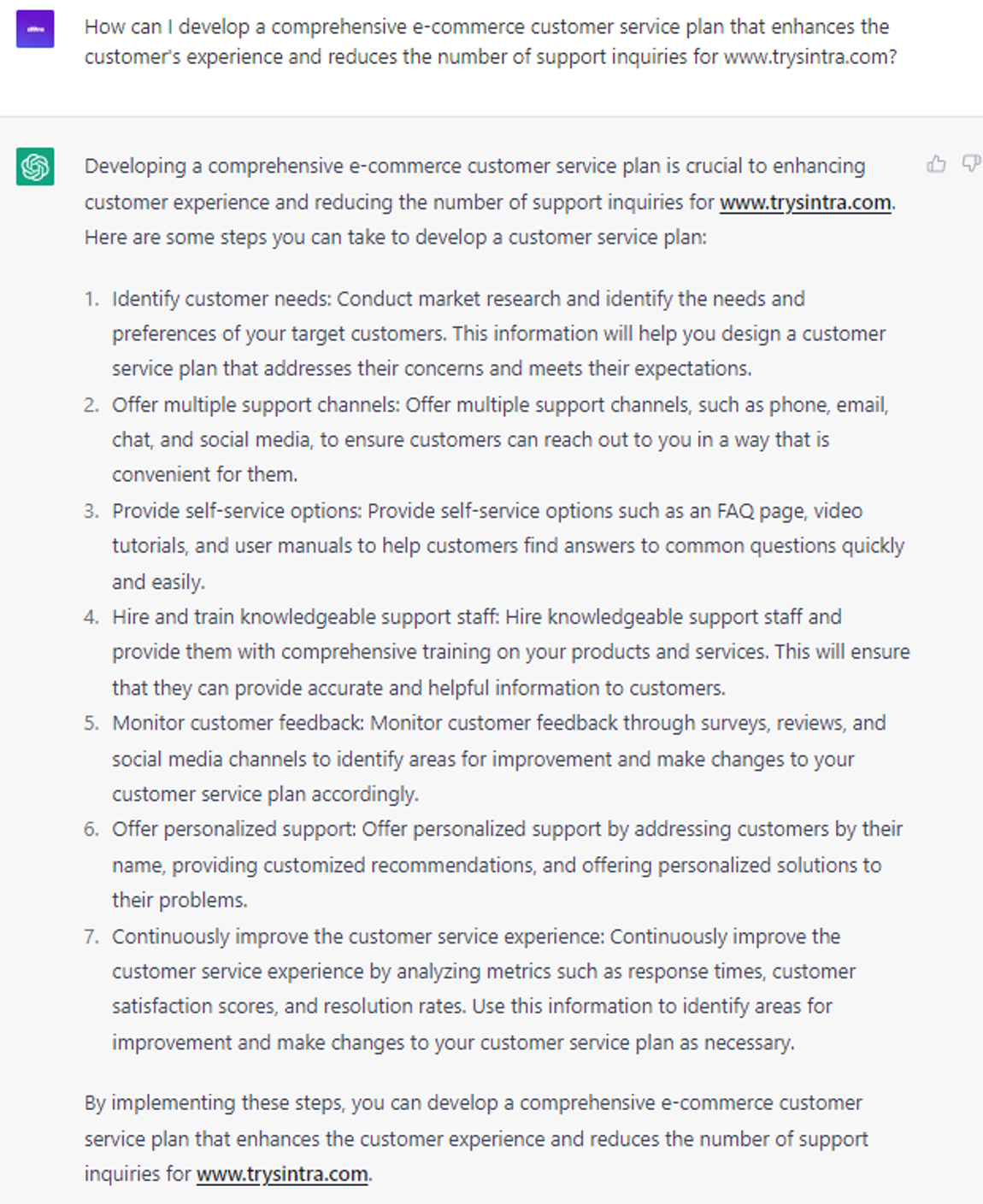  6 Proven ChatGPT Prompts: Develop e-commerce customer service plan