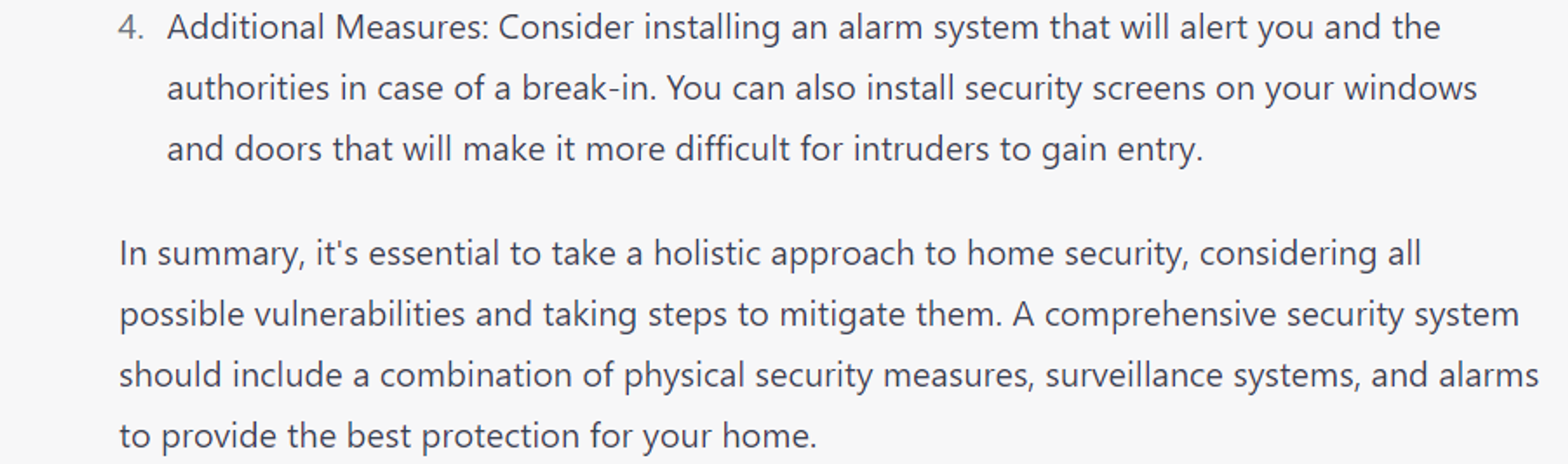 7 Strategic ChatGPT Prompts: Analyze home security