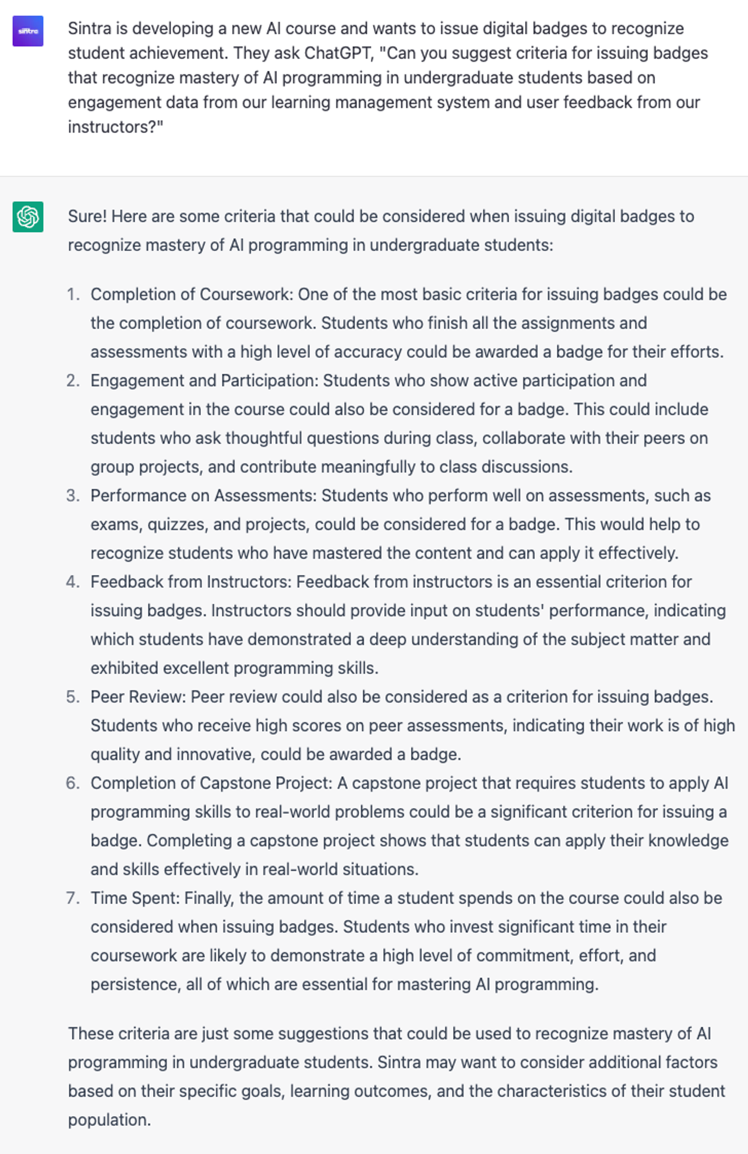  6 Strategic ChatGPT Prompts: Developing digital badges and credentials