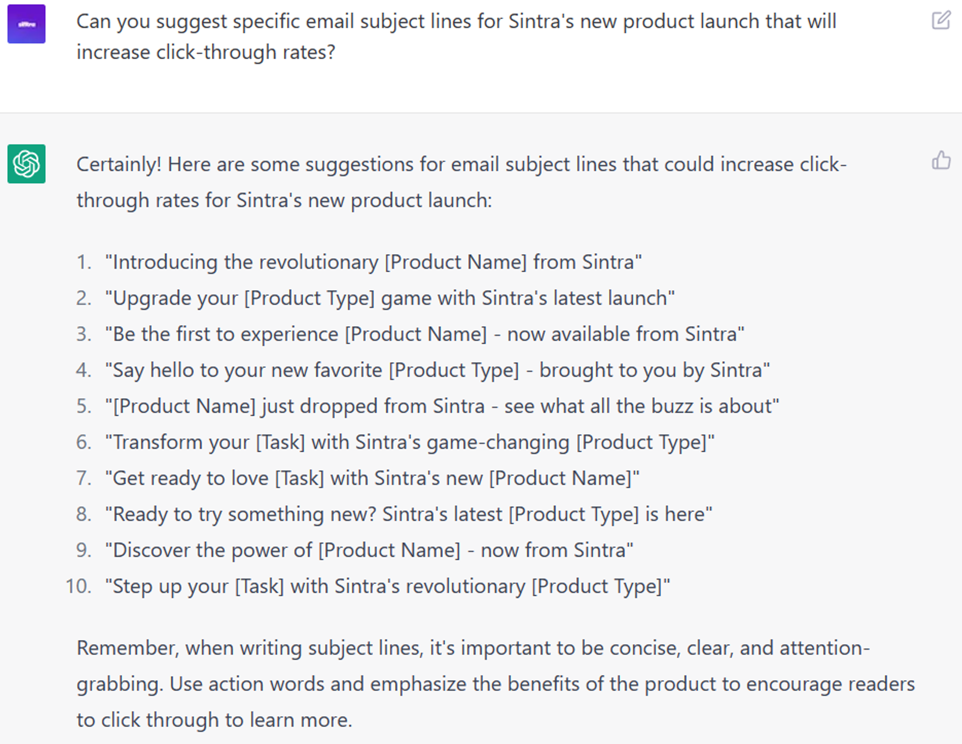  6 Strategic ChatGPT Prompts: Generating email content ideas