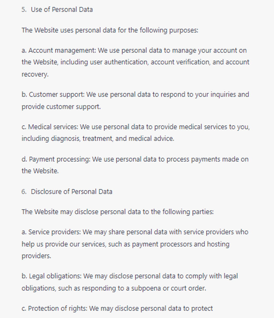  8 Expert ChatGPT Prompts: Write website data protection policy